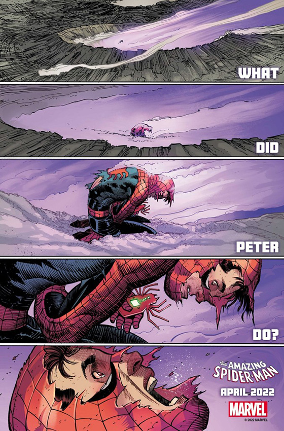 комикс Человек-паук тизер от Марвел