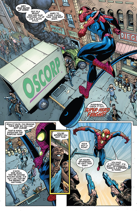 страница из комикса Человек-паук